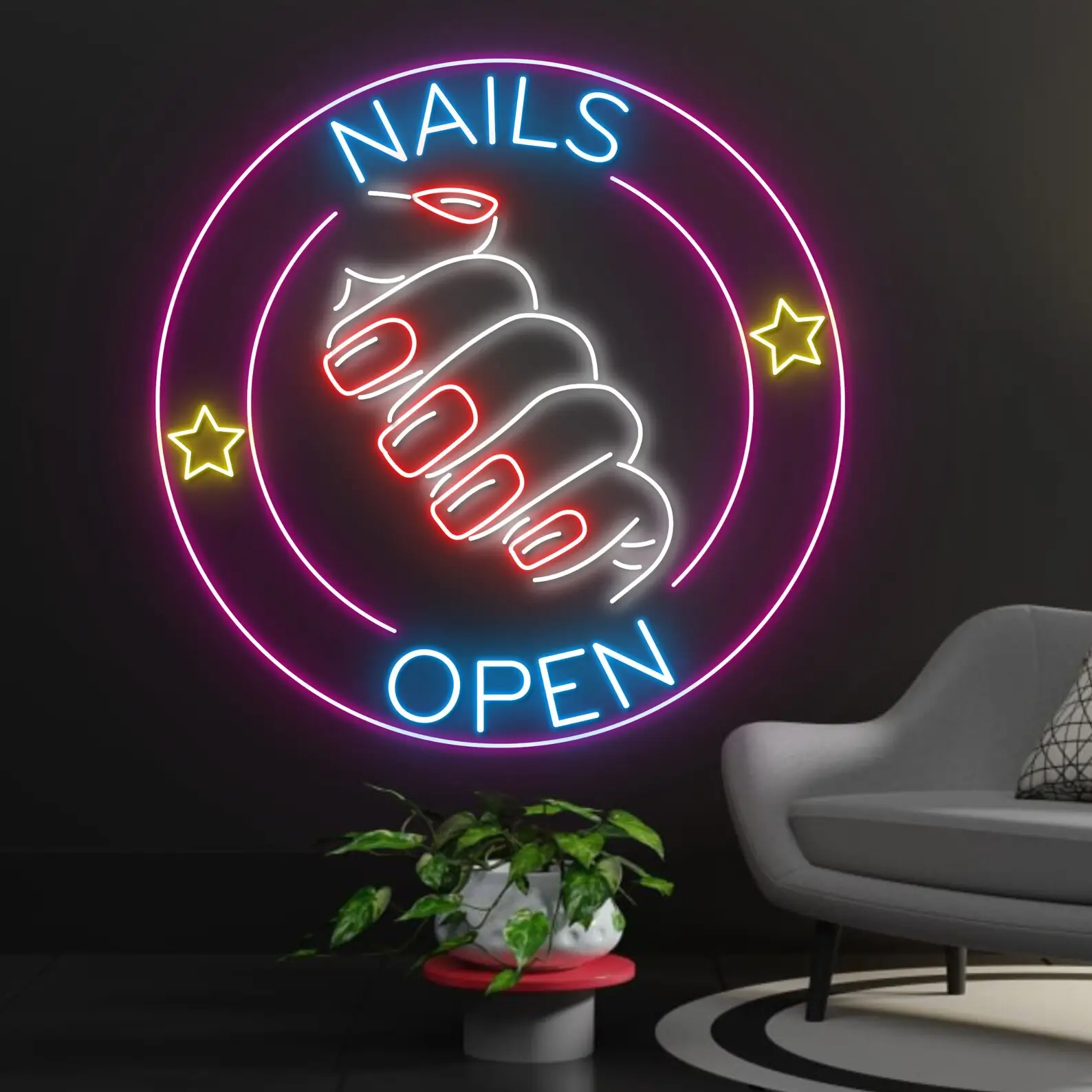 nails open