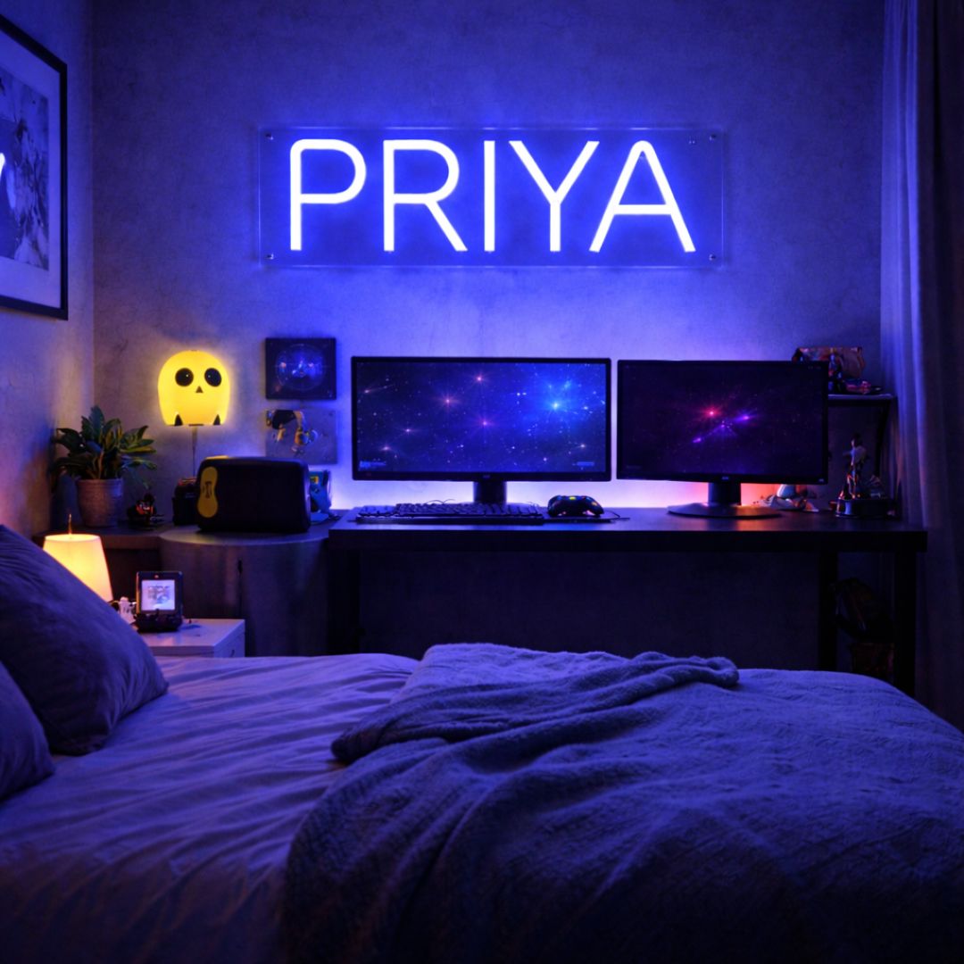 Priya Personalized Bedroom Name Sign
